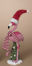Load image into Gallery viewer, HOLIDAY FLAMINGO FIGURINE
