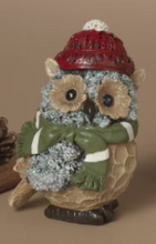 Load image into Gallery viewer, HOLIDAY OWL WEARING SCARF
