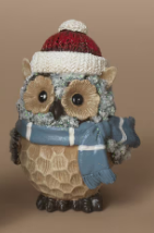 HOLIDAY OWL WEARING SCARF