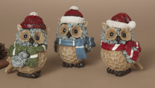 Load image into Gallery viewer, HOLIDAY OWL WEARING SCARF
