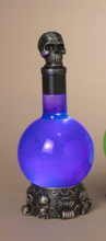 Load image into Gallery viewer, LIGHTED HALLOWEEN SPINNING SMOKY WATER GLOBE BOTTLE
