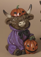 Load image into Gallery viewer, HALLOWEEN HIGHLAND COW WEARING COSTUME
