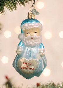 BABY BOYS 1ST SANTA LOVEY ORNAMENT