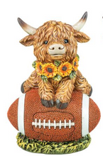 Load image into Gallery viewer, FOOTBALL MOUNTED HIGHLAND COW
