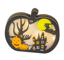 Load image into Gallery viewer, PUMPKIN OR GHOST SPOOKY SCENE LED

