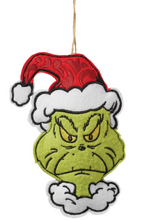 Load image into Gallery viewer, FELT TWO-SIDED NAUGHTY OR NICE ORNAMENT
