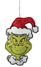 Load image into Gallery viewer, FELT TWO-SIDED NAUGHTY OR NICE ORNAMENT
