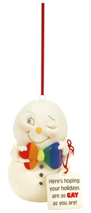 SNOWPINIONS - HOPE YOUR HOLIDAYS ARE GAY ORNAMENT
