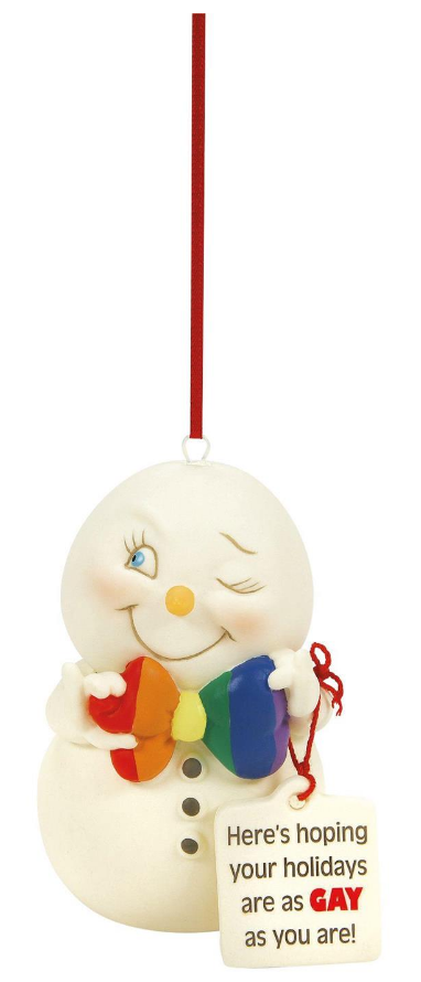 SNOWPINIONS - HOPE YOUR HOLIDAYS ARE GAY ORNAMENT