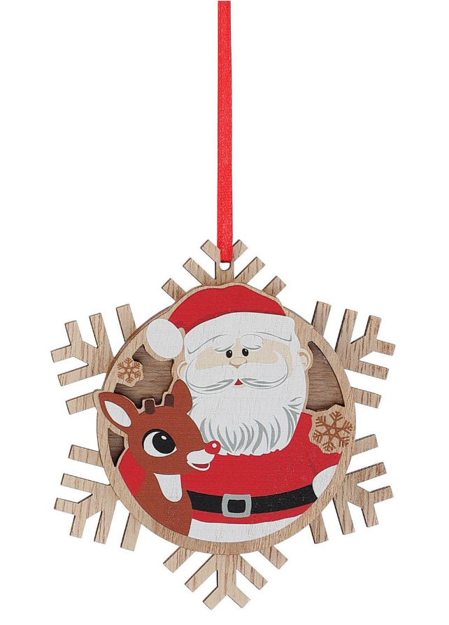 SANTA & RUDOLPH ORNAMENT