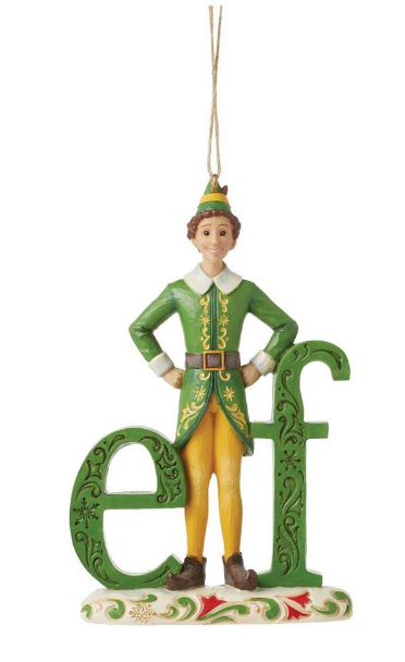 BUDDY ELF WORD ORNAMENT