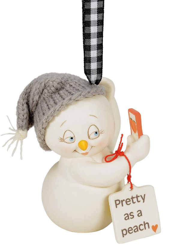 SNOWPINIONS - PRETTY AS A PEACH ORNAMENT