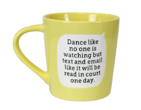 DIRTY MUD - DANCE TEXT EMAIL MUG