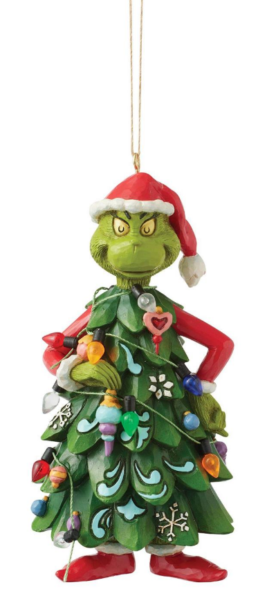 GRINCH DRESSED AS TREE ORNAMENT