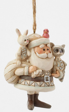 Load image into Gallery viewer, WOODLAND SANTA WITH ANIMALS ORNAMENT
