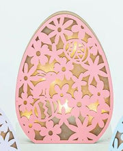 Load image into Gallery viewer, FLORAL EGG CUTOUT - LED LIGHTS
