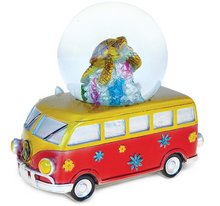 Load image into Gallery viewer, NAUTICAL SNOW GLOBE - VAN WITH SEA TURTLE
