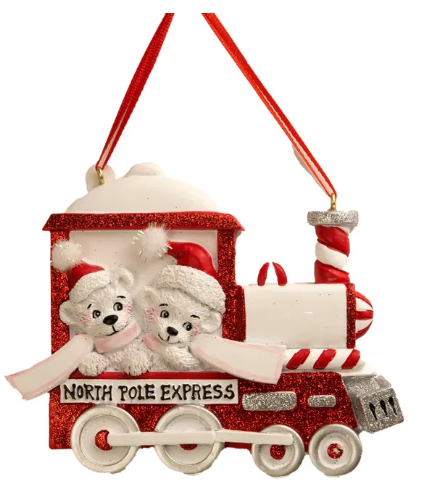 NORTH POLE EXPRESS FAMILY OF 2 ORNAMENT