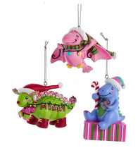 Load image into Gallery viewer, COLORFUL DINOSAUR ORNAMENT
