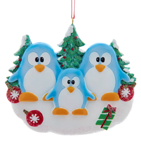 PENGUIN FAMILY OF 3 ORNAMENT