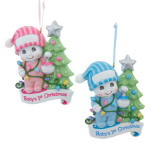 Load image into Gallery viewer, SNOW KID BABY'S 1ST CHRISTMAS ORNAMENT
