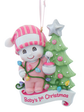 Load image into Gallery viewer, SNOW KID BABY'S 1ST CHRISTMAS ORNAMENT
