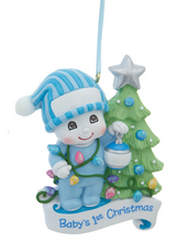 Load image into Gallery viewer, SNOW KID BABY'S 1ST CHRISTMAS ORNAMENT
