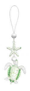 CRYSTAL IMPRESSIONS STARFISH & TURTLE ORMANEMT