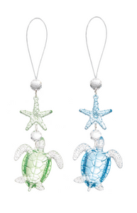 CRYSTAL IMPRESSIONS STARFISH & TURTLE ORMANEMT