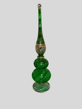 Load image into Gallery viewer, RED SWIRL TREE TOPPER - GOLD ETCHED
