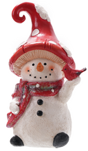 Load image into Gallery viewer, MUSHROOM HAT SNOWMAN FIGURE

