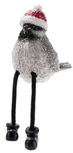 Load image into Gallery viewer, GLITTER BIRD DANGLE LEG SHELF SITTERS
