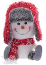 Load image into Gallery viewer, PLUSH FANCY PANTS SNOWMAN SITTERS
