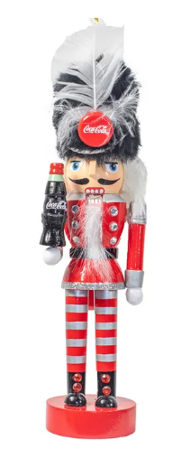 COCA-COLA® STRIPED PANTS NUTCRACKER ORNAMENT