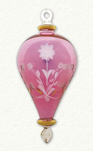 CO-067 FULL SIZE CLEAR ETCHED HOTAIR BALLOON SHAPE ORNAMENT