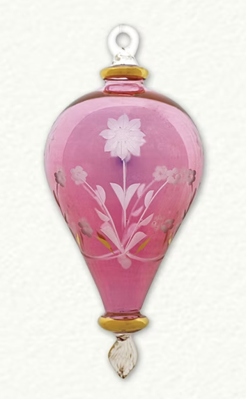 CO-067 FULL SIZE CLEAR ETCHED HOTAIR BALLOON SHAPE ORNAMENT