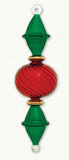 CO-070 FULL SIZE TWO TONE SPHERE ORNAMENT