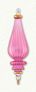 CO-861 MID SIZED SWIRL CONE WITH RINGS AT BOTTOM FINIAL ORNAMENT