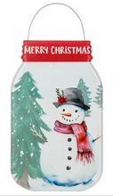 Load image into Gallery viewer, MASON JAR SNOWMAN WALL DECOR
