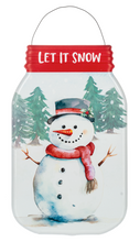 Load image into Gallery viewer, MASON JAR SNOWMAN WALL DECOR

