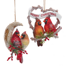 Load image into Gallery viewer, BIRCH BERRY CARDNL PAIR ORNAMENT
