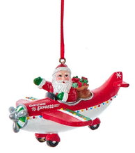 Load image into Gallery viewer, SANTA WAVING FROM AN AIRPLANE
