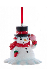 Load image into Gallery viewer, MELTING SNOWMAN ORNAMENT
