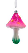 Load image into Gallery viewer, GLOW-IN-THE-DARK MUSHROOM GLASS ORNAMENT
