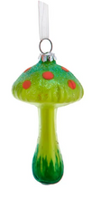 Load image into Gallery viewer, GLOW-IN-THE-DARK MUSHROOM GLASS ORNAMENT
