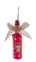 Load image into Gallery viewer, GLASS WINE BOTTLE ORNAMENT
