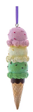 Load image into Gallery viewer, PASTEL ICE CREAM CONE ORNAMENT
