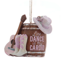 Load image into Gallery viewer, COWGIRL BOOTS WITH SAYINGS ORNAMENT
