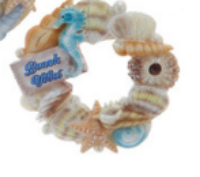 Load image into Gallery viewer, BEACH SEASHELL WREATH ORNAMENT
