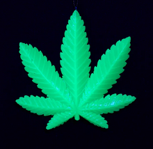 Load image into Gallery viewer, GLOW IN DARK CANNABIS ORNAMENT
